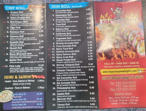 hibachi express largo|hibachi express largo menu.